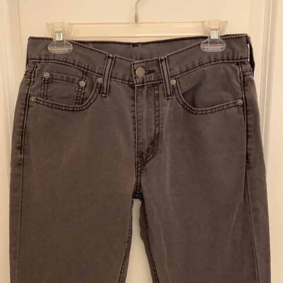 Mens Levi's 514 White Tab Straight Fit Jeans Grey Size 29/ 32 - Picture 2 of 14